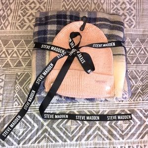 Steve Madden Scarf And Beanie Set